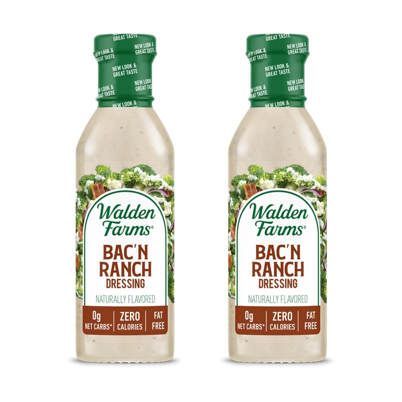 Walden Farms Bacon Ranch Dressing 12 oz – Sugar Free, 0g Net Carbs, 2 Pack 12 Fl Oz