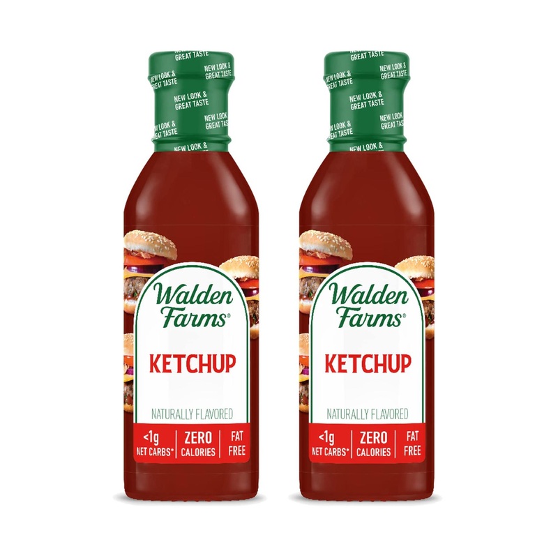 Walden Farms Ketchup 12 oz – Gluten & Sugar Free, Keto & Kosher – 2 Pack 12 Fl Oz