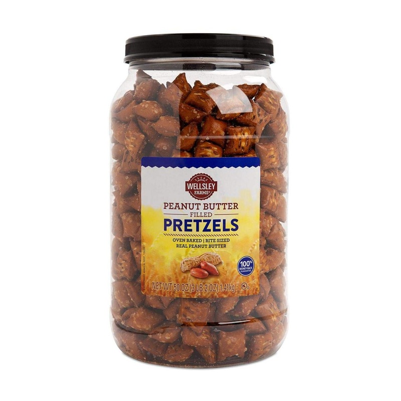 Wellsley Farms Peanut Butter Filled Pretzels 50oz – Delicious Snack with Sweet and Salty Flavor