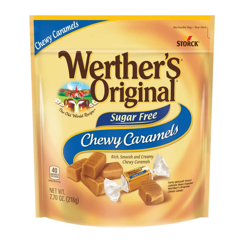 Werthers Original Sugar Free Chewy Caramels 7.7 oz – Individually Wrapped, Pack of 1