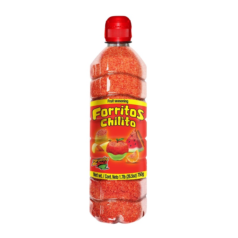 Zumba Pica Forritos Mexican Candy Chili Powder 1.7lb (750g) – Tangy Chili Powder for Fruits – Dulces Mexicanos Picantes – 26.5oz Pack