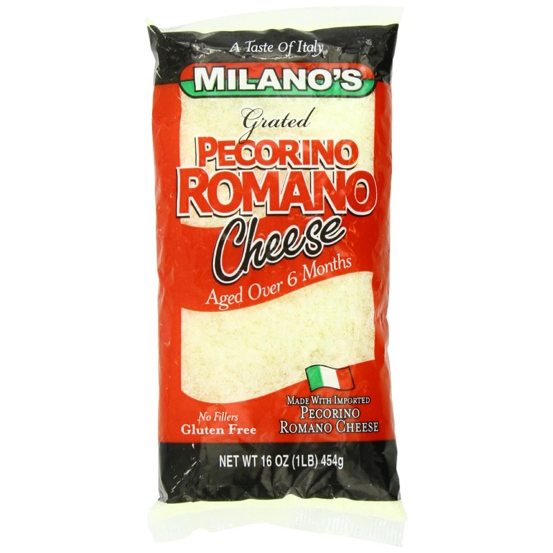 Milano’s Romano Cheese Bags – Grated Pecorino – 16 Ounce (Pack of 1)