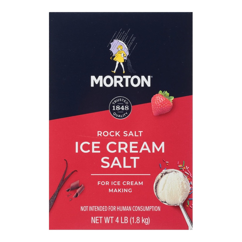 Morton Ice Cream Salt – 4 Pounds | Essential for Ice Cream Makers