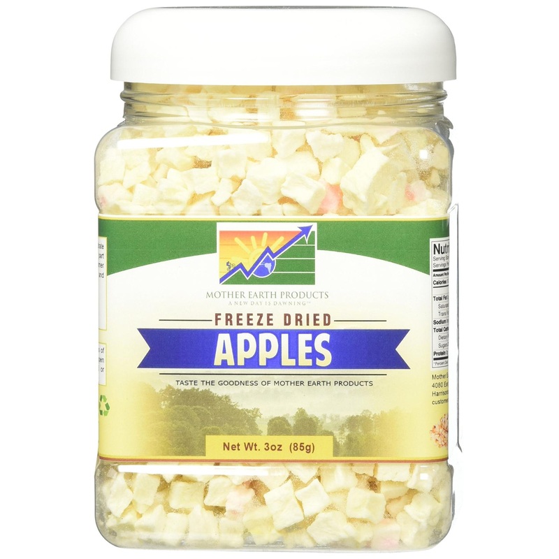 Mother Earth Freeze Dried Apples 3oz (85g) – Pack of 1 | Premium Quality Fruit Snack