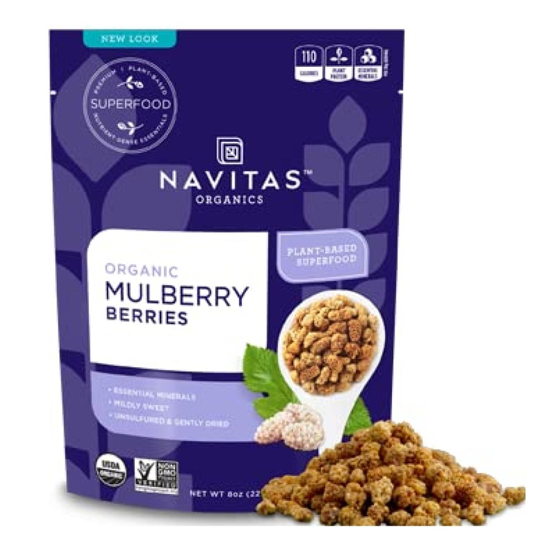 Navitas Organics Mulberries – Certified Organic Superfood – 8 Oz
