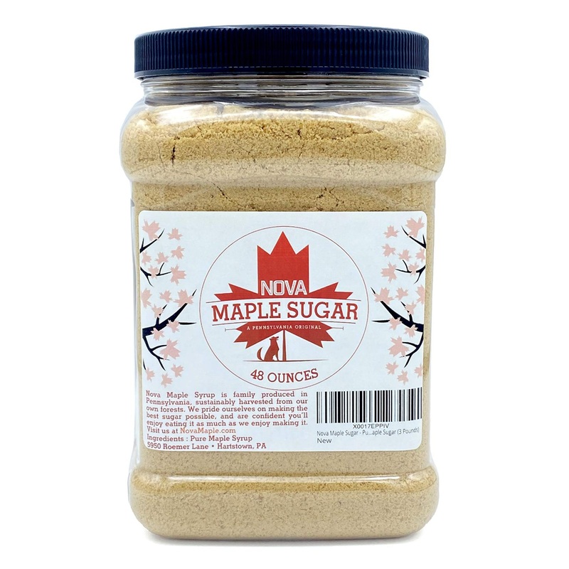 Nova Maple Sugar – 100% Pure Grade-A Maple Sugar (3 lbs)