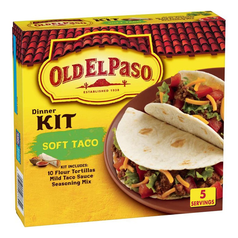 Old El Paso Soft Taco Dinner Kit 12.5 oz: Create Delicious Tacos at Home