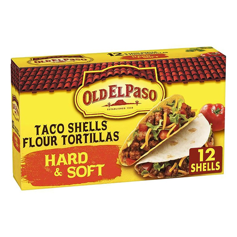 Old El Paso Taco Shells & Flour Tortillas – 12 Pack, 7.4 oz | Authentic Mexican Flavor