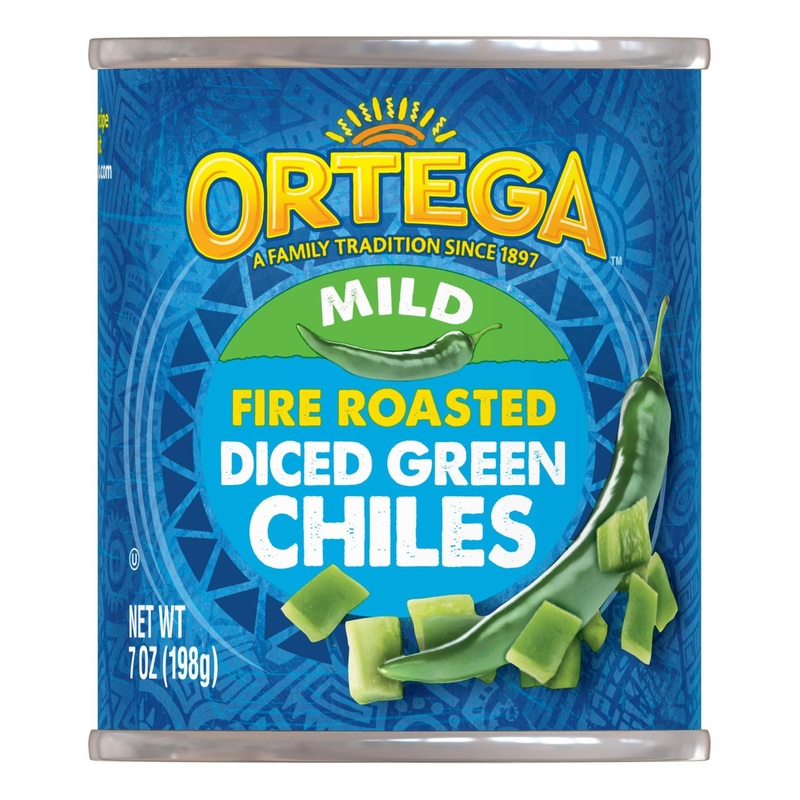 Ortega Diced Green Chilis Mild 7 oz – Authentic Flavor for Your Recipes