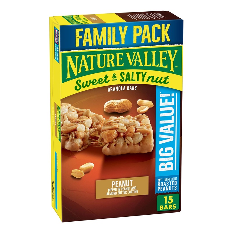 Nature Valley Sweet and Salty Nut Peanut Granola Bars 18.5 oz – 15 Count Pack