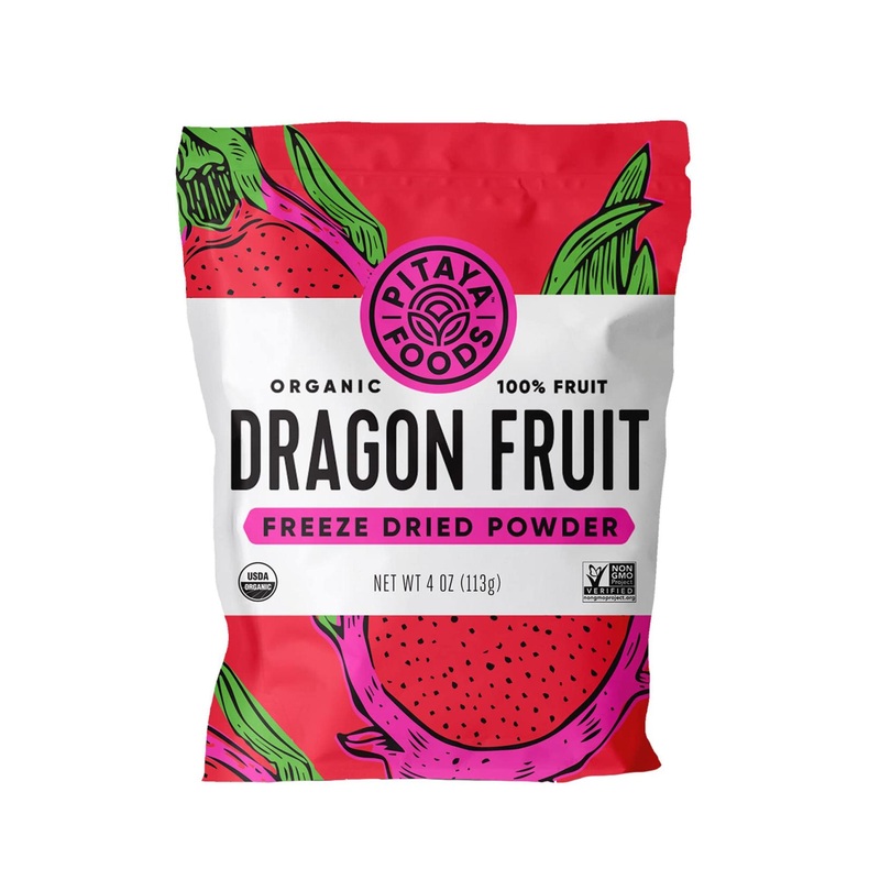 Pitaya Foods Organic Dragon Fruit Powder – Freeze Dried 4 oz Super-fruit
