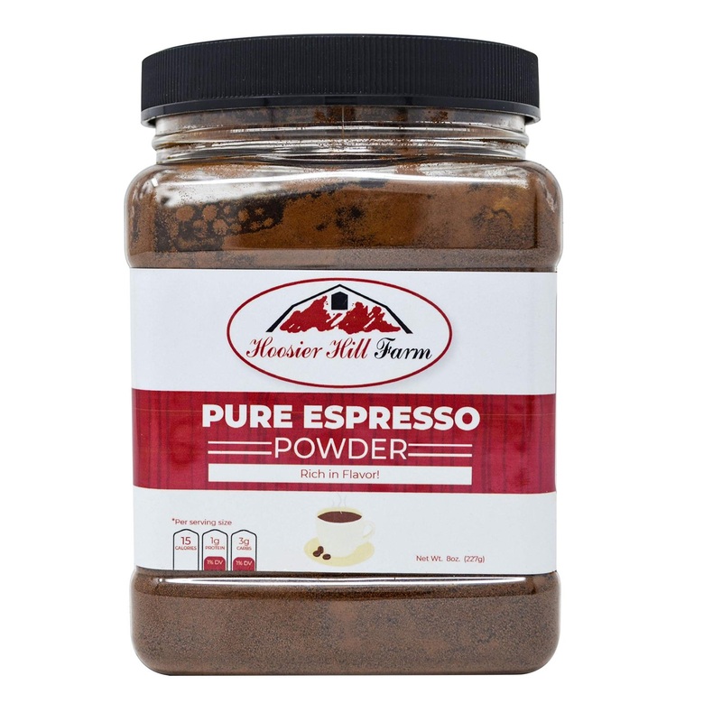 Premium 8 oz. Hoosier Hill Farm Pure Espresso Powder – Rich and Bold Flavor