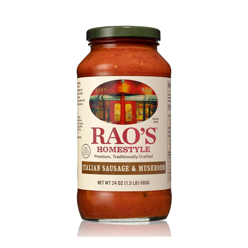 Rao’s Homemade Sausage & Mushroom Sauce 24 Fl oz – 1.5 lb (Pack of 1) | Authentic Italian Pasta Sauce