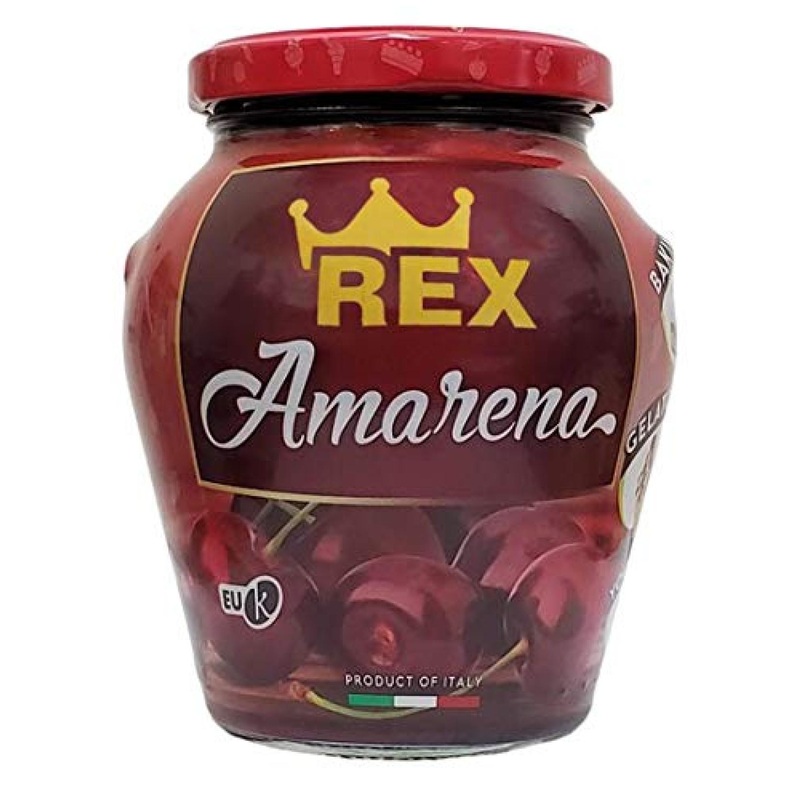 REX Italian Amarena Cherries in Syrup 16.23oz – Authentic Sweet Delicacy