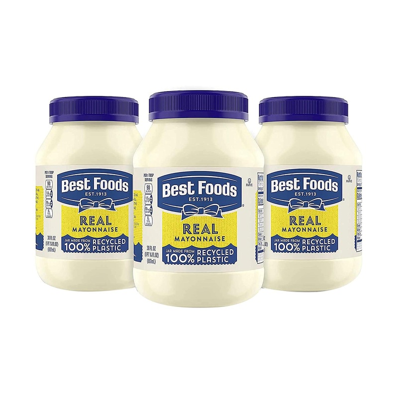Best Foods Mayonnaise 30 oz (Pack of 3) – Creamy Gluten-Free Real Mayo with 100% Cage-Free Eggs