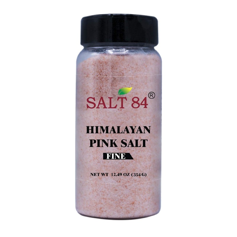 Himalayan Pink Salt Fine Salt Plastic Shaker – 12.49 oz (Pack of 1) | SALT 84