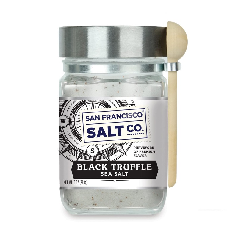 Italian Black Truffle Sea Salt – 10 oz. Chef’s Jar | San Francisco Salt Company