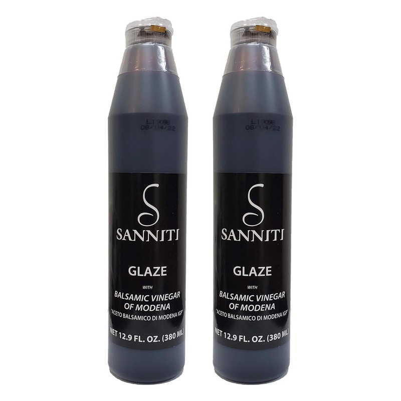 Sanniti Italian Balsamic Vinegar Glaze 12.9 oz – Pack of 2 | Premium Quality Condiment