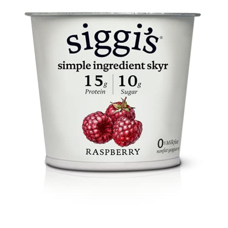 siggi’s Icelandic Raspberry Nonfat Yogurt 5.3 oz Cup – Protein-Rich Snack