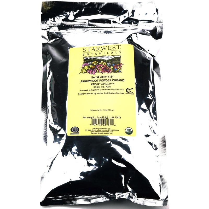 Starwest Botanicals Organic Arrowroot Powder 1lb (16oz) – Premium Quality