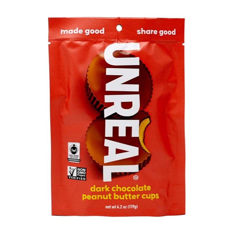 Unreal Dark Chocolate Peanut Butter Cups – 4.2 oz | Delicious & Guilt-Free Treat