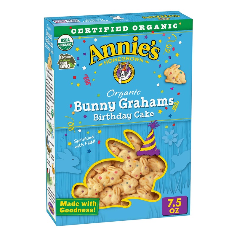 Annie’s Organic Birthday Cake Bunny Graham Snacks – 7.5 oz Box | Delicious & Nutritious Treats