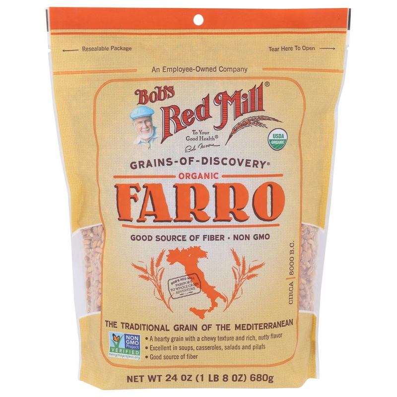 Buy BOBS RED MILL Organic Whole Grain Farro – 24 OZ Resealable Pack
