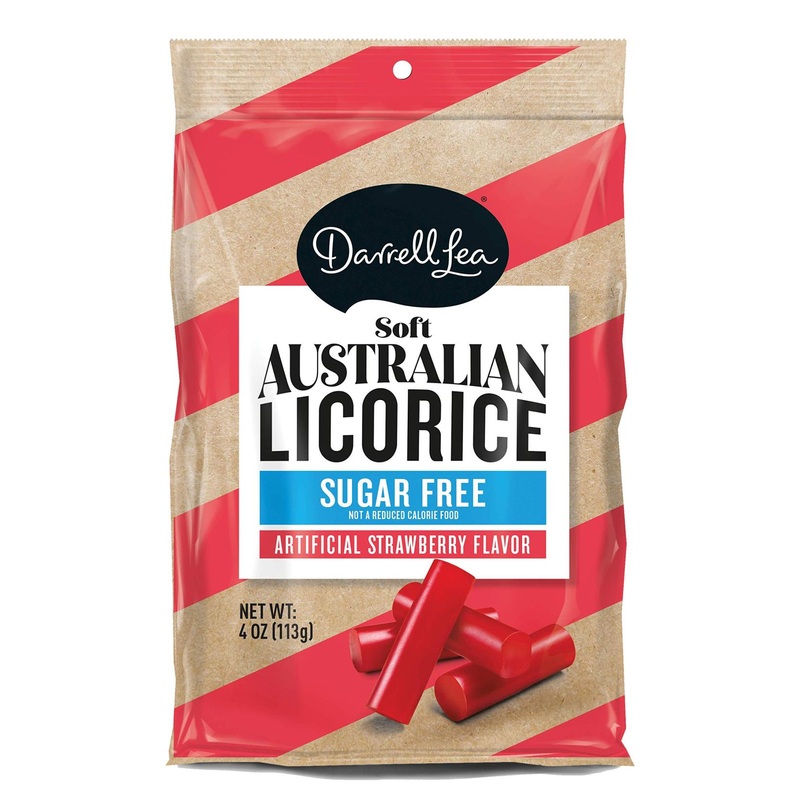 Darrell Lea Sugar Free Strawberry Soft Australian Made Licorice 4oz Bag – NON-GMO  Palm Oil Free  NO HFCS & Kosher | Made in Small Batches with Ethically-Sourced  Quality Ingredients 4 Ounce (Pack of 1)