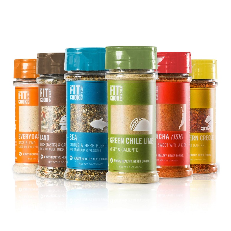 Fit Cook Spice & Seasoning Set: Gluten-Free, Vegan, Keto-Friendly | 6 Hand-Crafted Seasonings for Men | Ideal for BBQ & Foodies – 6 Flavor Bundle