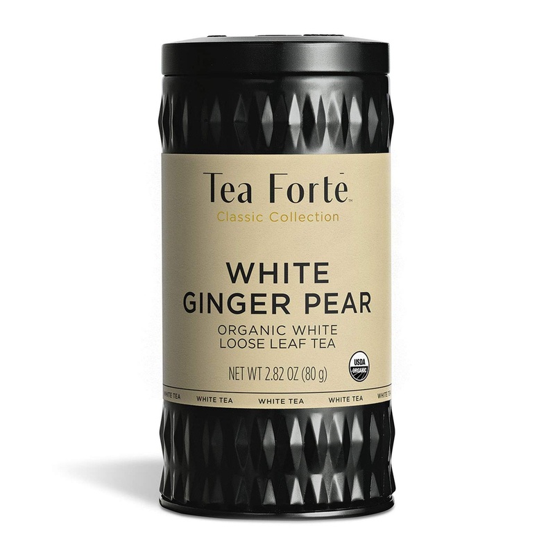 Tea Fort Organic White Ginger Pear Loose Leaf Tea Canister – 2.82 oz