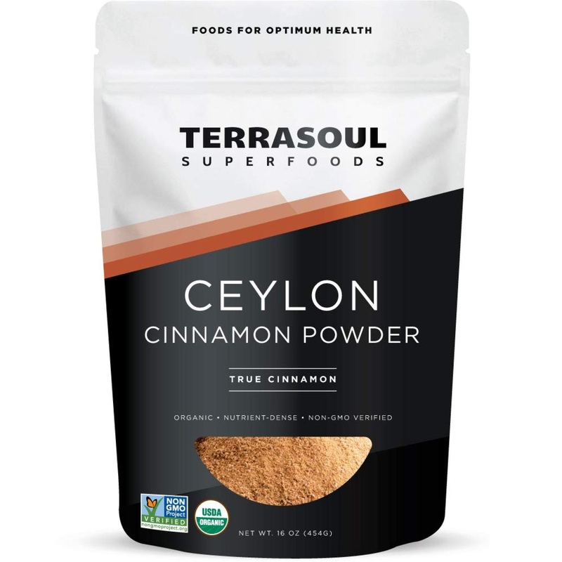 Terrasoul Superfoods Organic Ceylon Cinnamon Powder 16 Oz – Lab-Tested for Authenticity, Premium Quality and Flavor – 1lb Pack