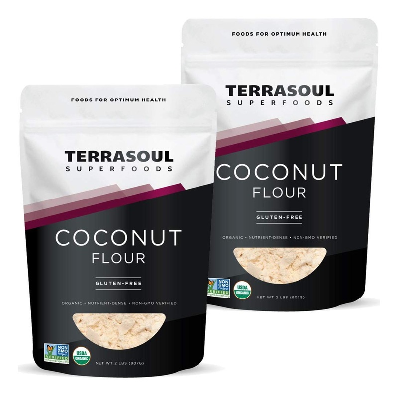 Terrasoul Superfoods Organic Coconut Flour 4 Lbs – Gluten-Free & Unrefined – Fine Texture for Premium Quality