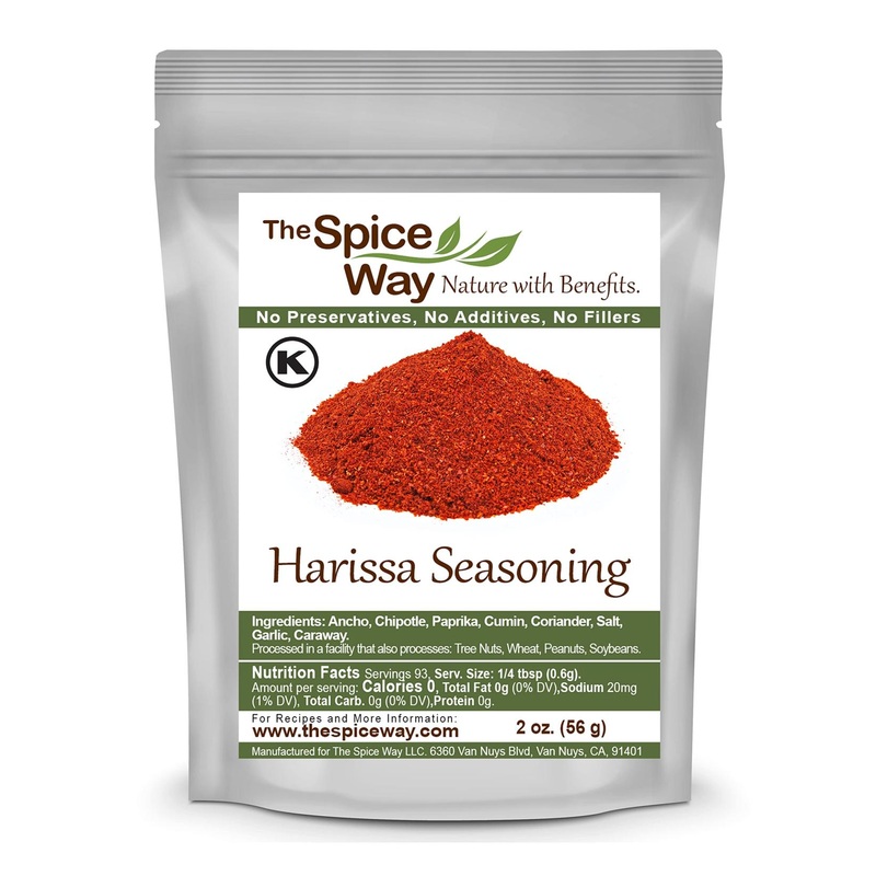 The Spice Way Harissa Seasoning – Tunisian Hot Spice Blend for Paste & Sauce – 2 oz Pack