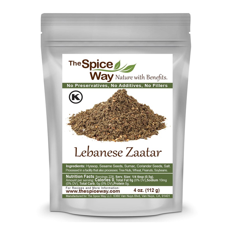 The Spice Way Lebanese Zaatar with Hyssop (4 Oz) – Authentic Lebanese Blend