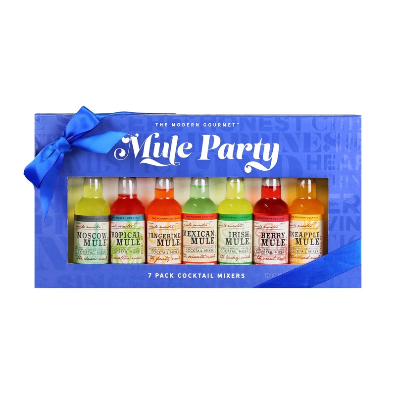 Thoughfully Cocktails Mule Master Mixer Set – 6 Vegan and Vegetarian Flavors – Moscow Berry & More – Non-Alcoholic Moscow Mule Mixers