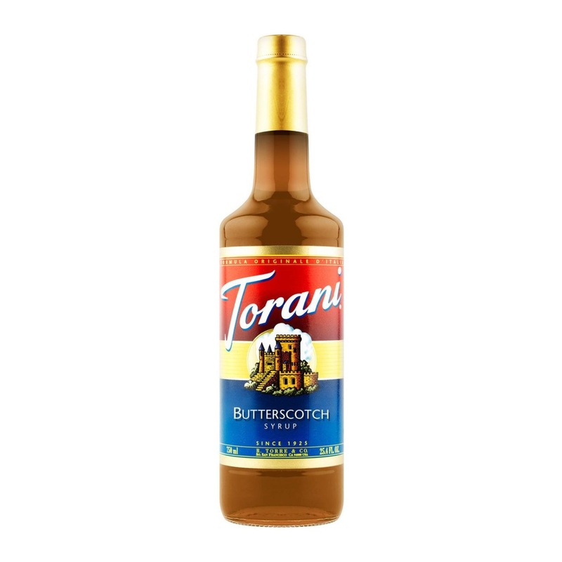 Torani Butterscotch Syrup 750mL | Premium Flavoring for Drinks & Desserts