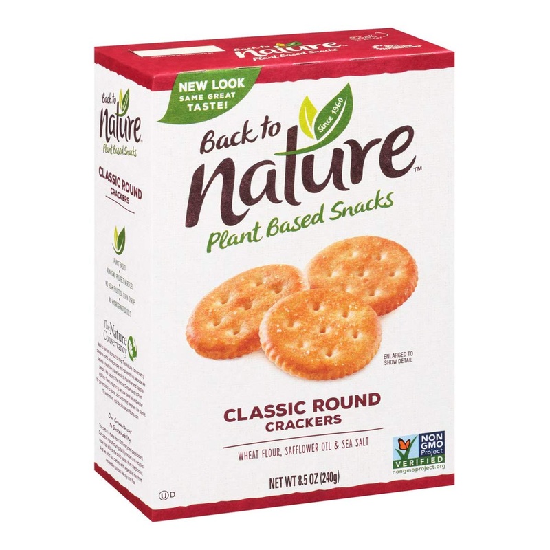 Back to Nature Non-GMO Classic Rounds Crackers – 8.5 oz | Healthy Snack