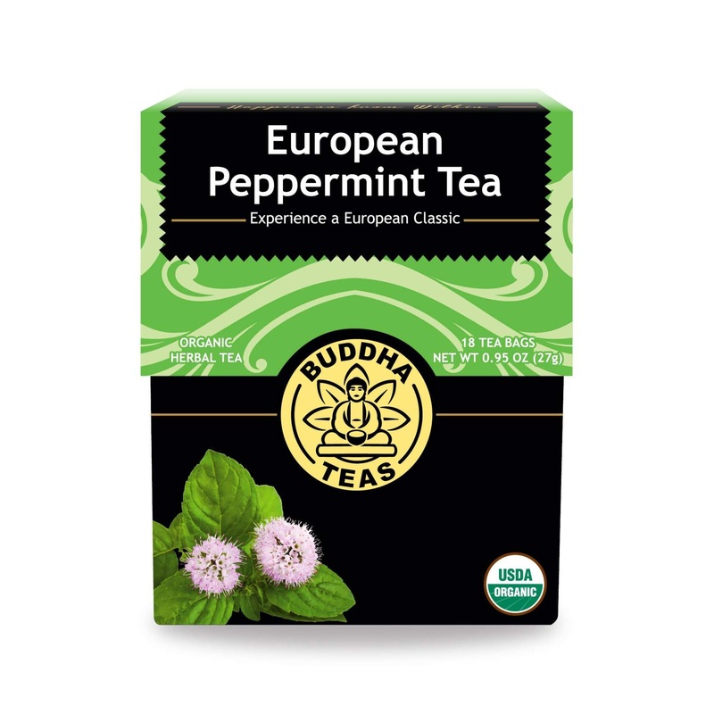 Buddha Teas Organic European Peppermint Tea – USDA Organic, OU Kosher, 18 Bleach-Free Bags