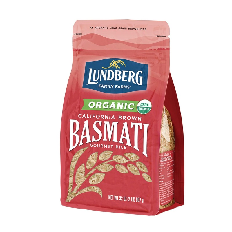 Organic Brown Basmati Rice | Lundberg Family Farms | Gluten-Free, Non-GMO, High Fiber, Aromatic | 32 oz