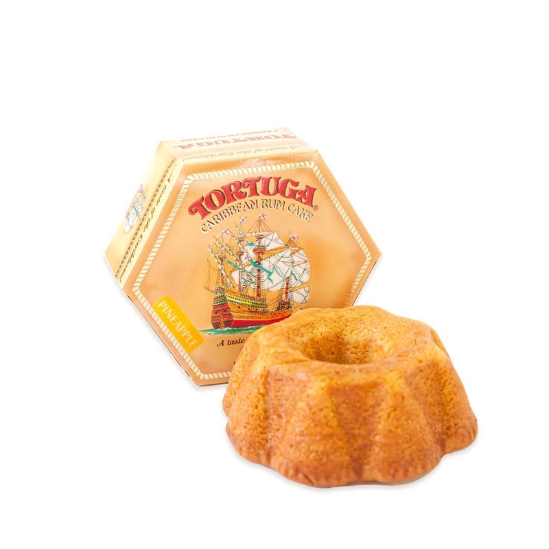 TORTUGA Caribbean Pineapple Rum Cake – 16 oz – Premium Gourmet Gift for Stocking Stuffers, Gift Baskets, & Christmas – 1 lb Great Cakes for Delivery