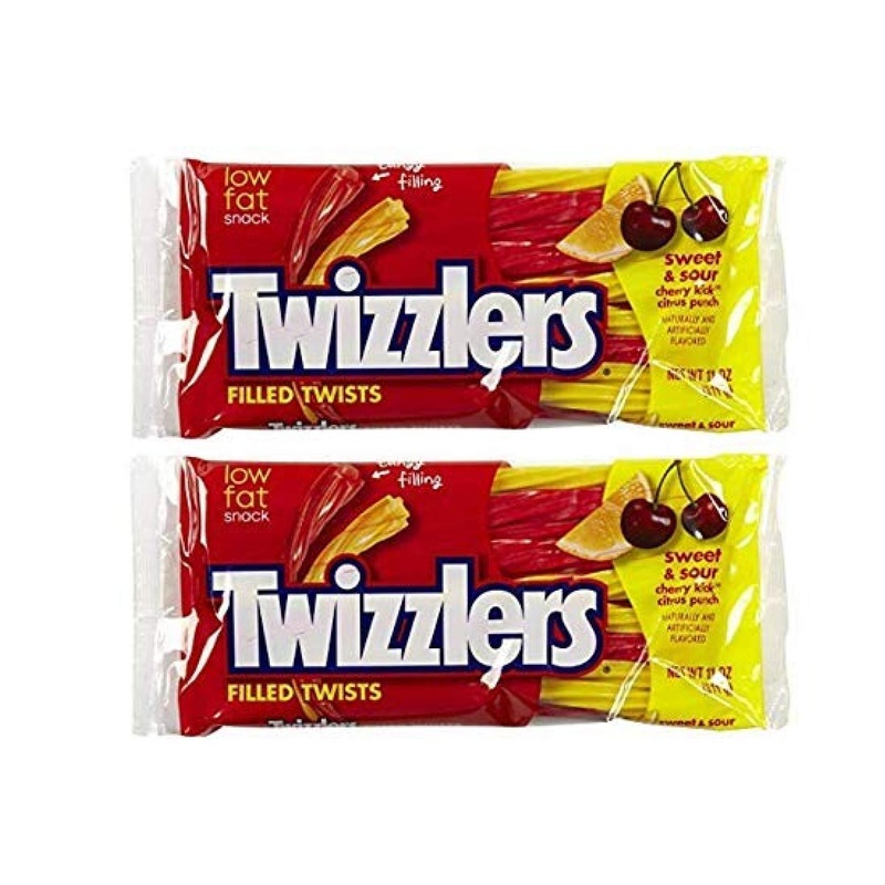 Twizzlers Sweet  Sour Filled Twists (11 oz) 2 Pack Citrus Punch 11 Ounce (Pack of 2)