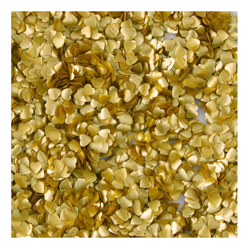 Wilton Gold Heart Edible Accents 1.7g – Cake Decorating Supplies