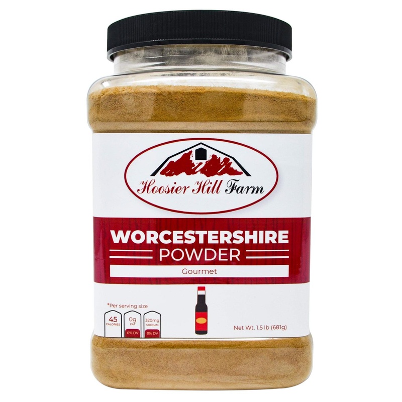 Worcestershire Sauce Powder – Hoosier Hill Farm 1.5LB Jar