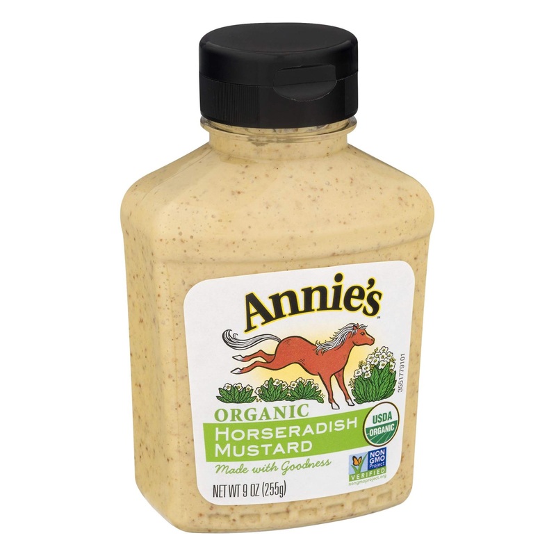Annie’s Organic Horseradish Mustard  Gluten Free, Non-GMO, 9 oz