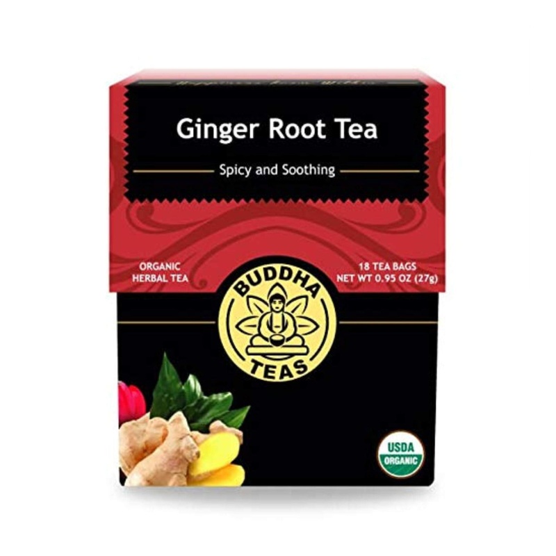 Buddha Teas Organic Ginger Root Tea – USDA Organic, OU Kosher, 18 Bleach-Free Bags