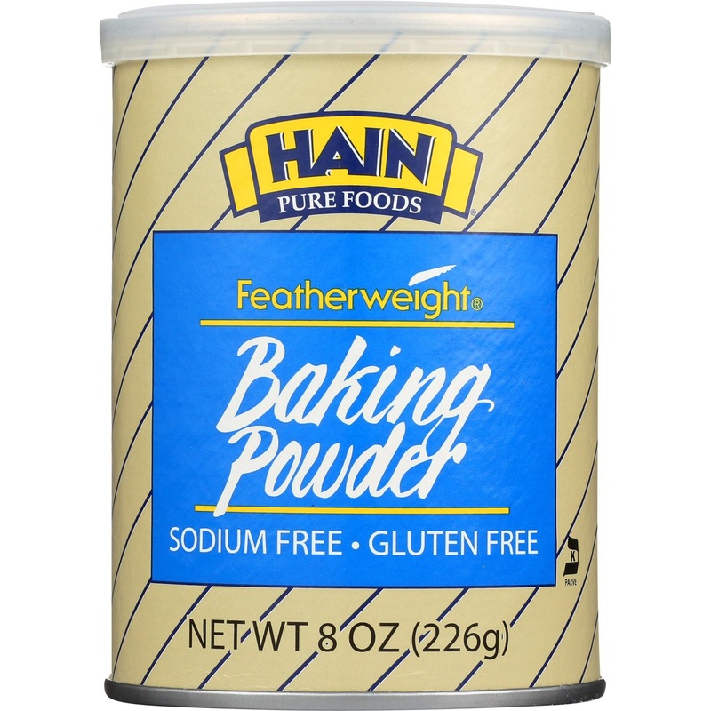 Hain Pure Foods Gluten-Free Baking Powder – Featherweight, 8 oz | Perfect for Healthy Baking