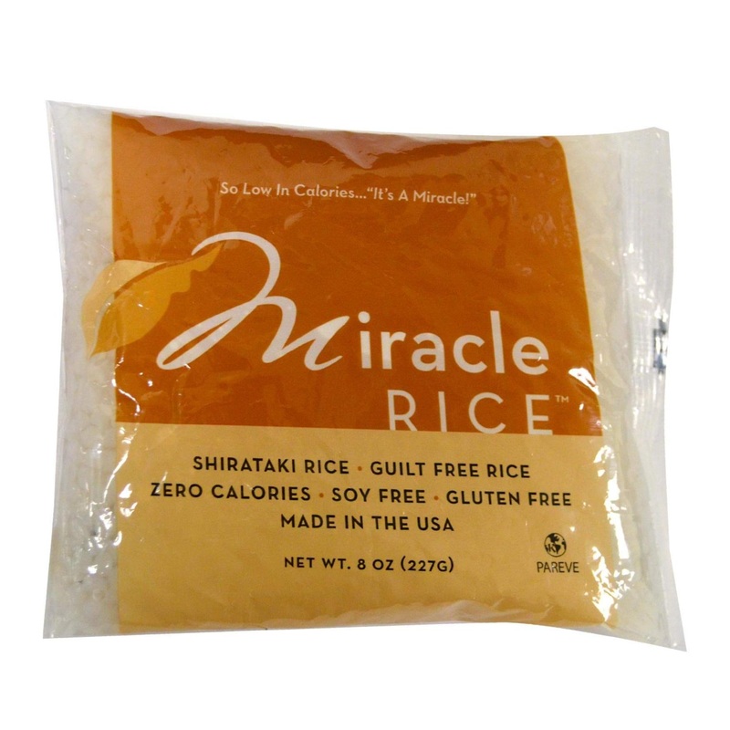 Miracle Noodle Miracle Rice 8 oz – Low-Calorie, Gluten-Free Rice Alternative
