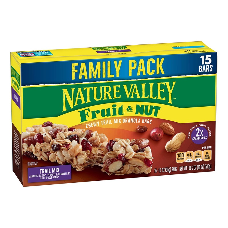 Nature Valley Fruit and Nut Chewy Trail Mix Granola Bars – 18 oz, 15 ct Pack 1