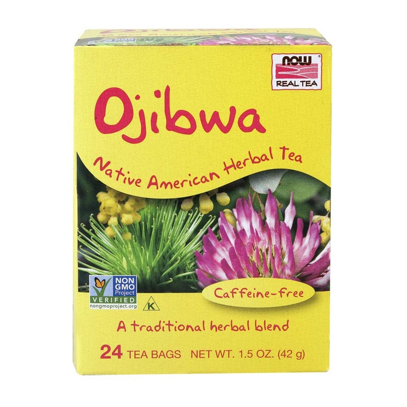 Now Foods Ojibwa Tea – Caffeine-Free Herbal Tea Bags (24 Count) – 1.5 oz