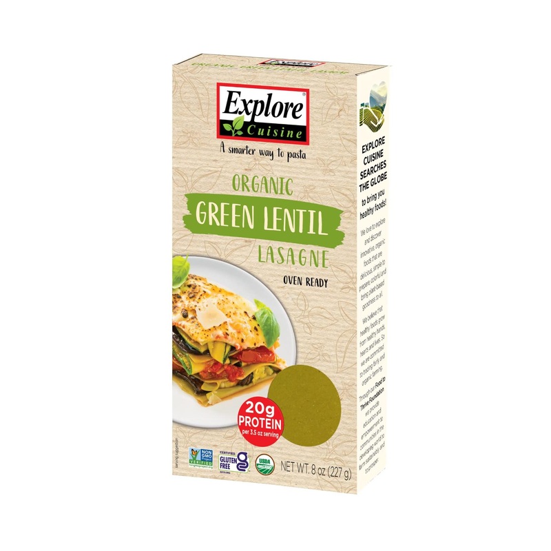 Organic Green Lentil Lasagne | Explore Cuisine | 8 oz (Pack of 1)